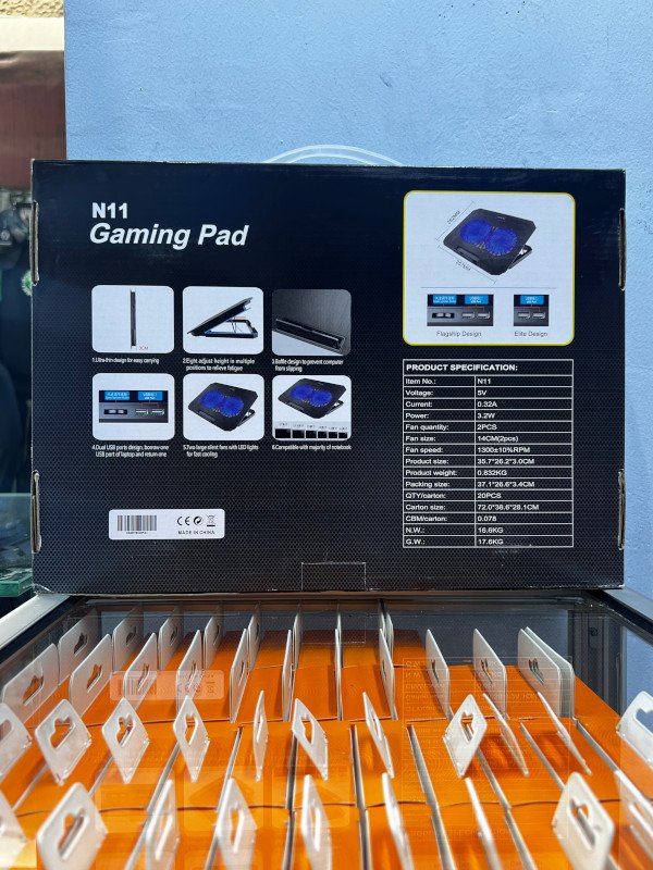 N11 Gaming Cooler Pad back